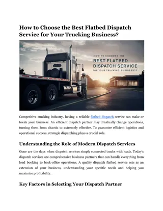 How to Choose the Best Flatbed Dispatch Service for Your Trucking Business_