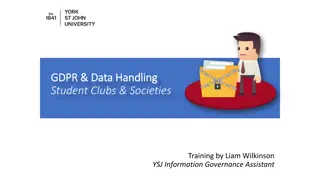 GDPR and Data Handling in Student Clubs and Societies