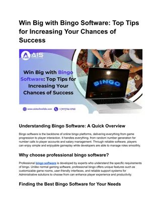 Win Big with Bingo Software_ Top Tips for Increasing Your Chances of Success