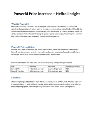 PowerBI Price Increase – Helical Insight