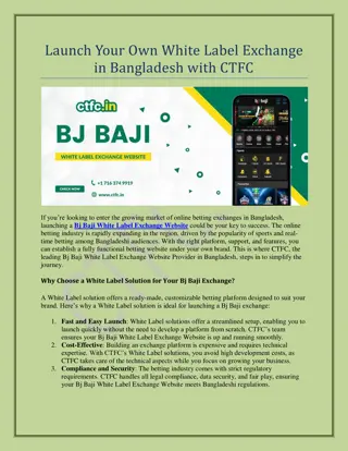 White Label Exchange Website in Bangladesh