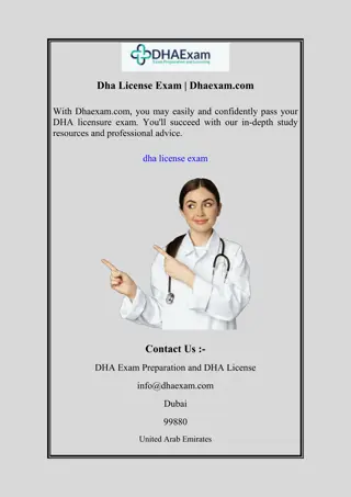 Dha License Exam | Dhaexam.com