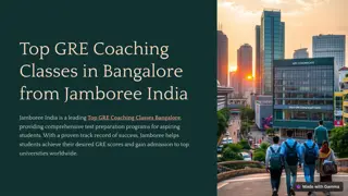 Top GRE Coaching Classes in Bangalore: Achieve Your Dream Grad School Score