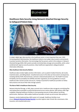 Healthcare Data Security Using Network Attached Storage Security to Safeguard Patient Data