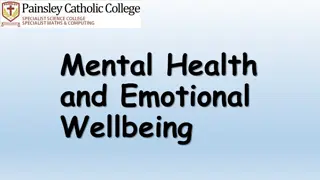 Mental Health and Emotional Wellbeing in Young People