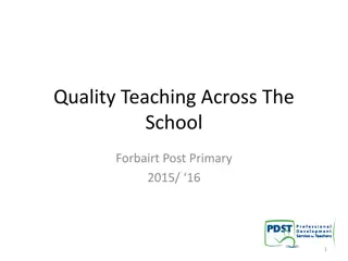 Quality Teaching Across the School: Enhancing Learning and Leadership