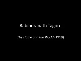 Rabindranath Tagore: The Iconic Man of Letters and His Political Stand