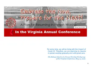 Resuming In-Person Worship Safely: Virginia Conference Guidelines