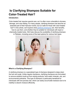 Is Clarifying Shampoo Suitable for Color-Treated Hair