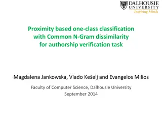 Proximity-Based One-Class Classification for Authorship Verification