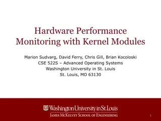 Hardware Performance Monitoring with Kernel Modules