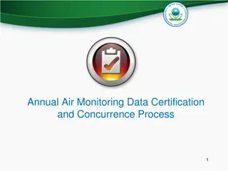 Annual Air Monitoring Data Certification Process Overview