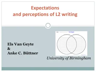 Expectations and Perceptions of L2 Writing in Psychology Study