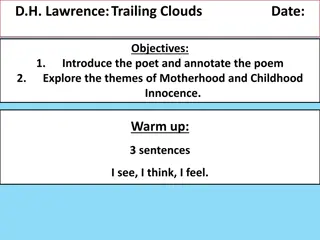 Analysis of D.H. Lawrence's Poem 