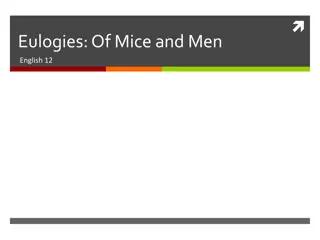 Eulogies in 'Of Mice and Men' - English 12 Classroom Session Summary