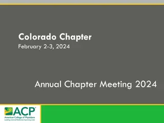 Colorado Chapter Annual Meeting 2024: Event Details and Policies