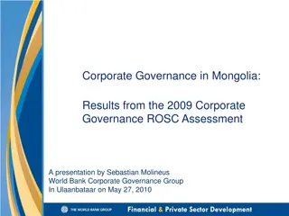 Corporate Governance in Mongolia: Key Insights and Recommendations