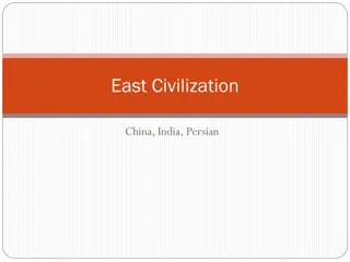 Rich Heritage of East Civilization: China, India, and Persia