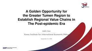 Establishing Regional Value Chains in the Post-Epidemic Era: Opportunities for the Greater Tumen Region