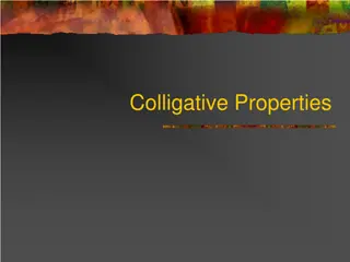 Colligative Properties and Vapor Pressure in Solutions