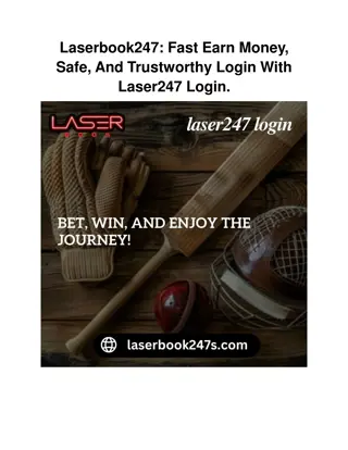 Laserbook247_ Fast Earn Money, Safe, And Trustworthy Login With Laser247 Login