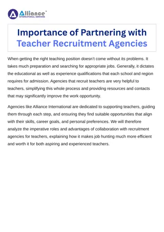 Importance of Partnering with Teacher Recruitment Agencies