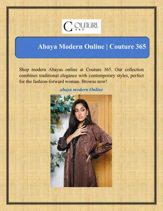 Abaya Modern Online | Couture 365