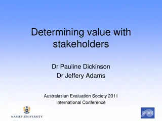 Understanding the Value and Importance of Stakeholder Engagement in Evaluation