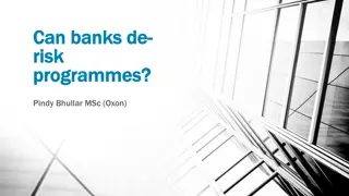 Understanding Risks in Banking Programmes by Pindy Bhullar MSc (Oxon)