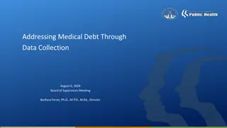 Addressing Medical Debt: Proposed Ordinance for Enhanced Data Collection