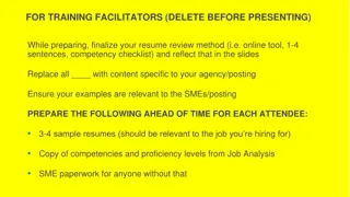 Mastering the Resume Review Process for Training Facilitators