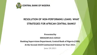 Strategies for Resolving Non-Performing Loans in African Central Banks