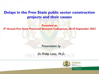 Understanding Delays in Free State Public Sector Construction Projects