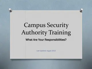 Campus Security Authority Responsibilities at California Lutheran University