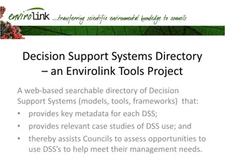 Envirolink Tools Project - Decision Support Systems Directory