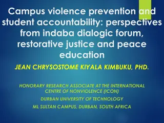 Campus Violence Prevention and Restorative Justice in Education Forum