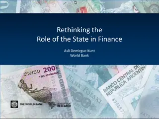 Rethinking the Role of the State in Finance: Insights from Global Financial Development Report