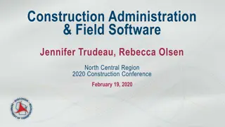 Construction Administration & Field Software Updates for North Central Region