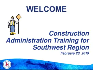 Construction Administration Training for Southwest Region