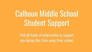 Calhoun Middle School Student Support Resources During Time Away