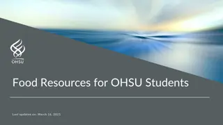 Food Resources for OHSU Students - SNAP Eligibility and Support Programs