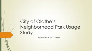 Insights from City of Olathe's Neighborhood Park Usage Study