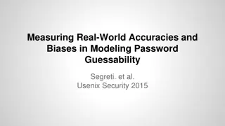 Password Guessability Metrics in Real-World Security