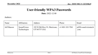 Enhancing Wi-Fi Security with User-Friendly WPA3 Passwords