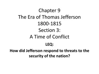 Thomas Jefferson's Response to National Security Threats