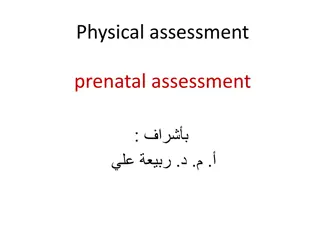 Comprehensive Prenatal Assessment and Care Overview