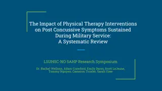 Impact of Physical Therapy on Post-Concussive Symptoms in Military Service