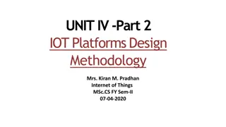 IoT Platform Design Methodology and Specifications