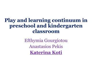 The Play and Learning Continuum in Preschool and Kindergarten