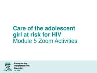 Strategies for Taking Sexual History with Adolescent Girls at Risk for HIV